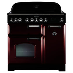 Rangemaster Classic Deluxe 90 Induction Hob Range Cooker Cranberry